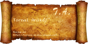 Tornai Anikó névjegykártya