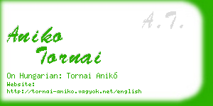 aniko tornai business card